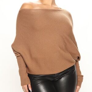 *NWOT* FASHIONNOVA Brown Karly Sweater 1X
